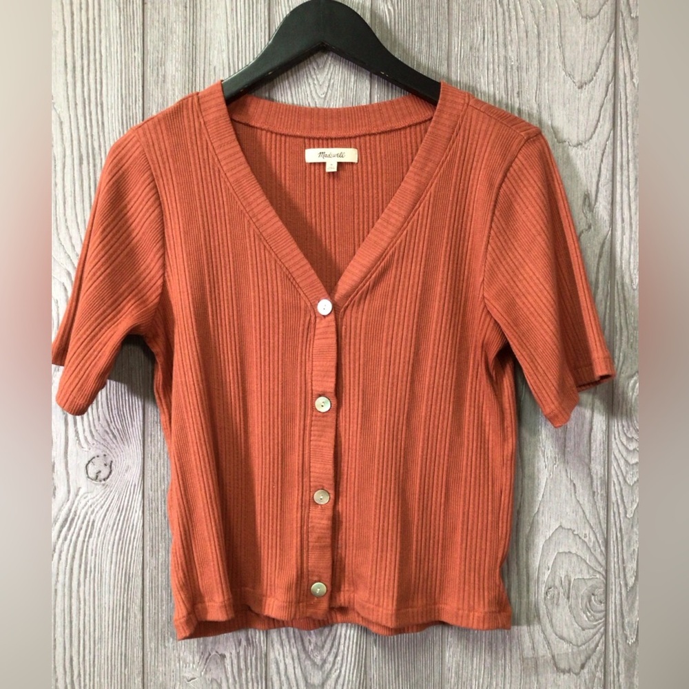 Madewell Button-Front Cardigan Top